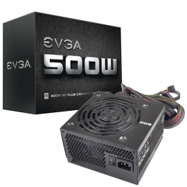 EVGA 500 W1 80+, 500W 3 Year Warranty Power Supply